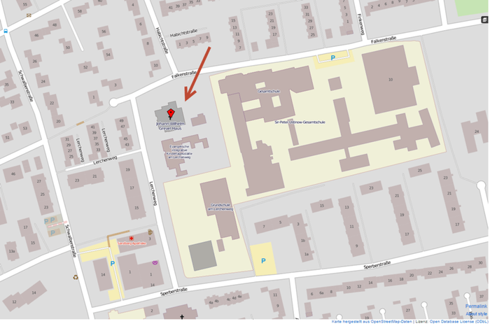 Lageplan Grevel-Haus