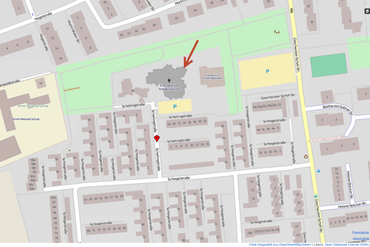 Lageplan Friedenskirche Baumberg