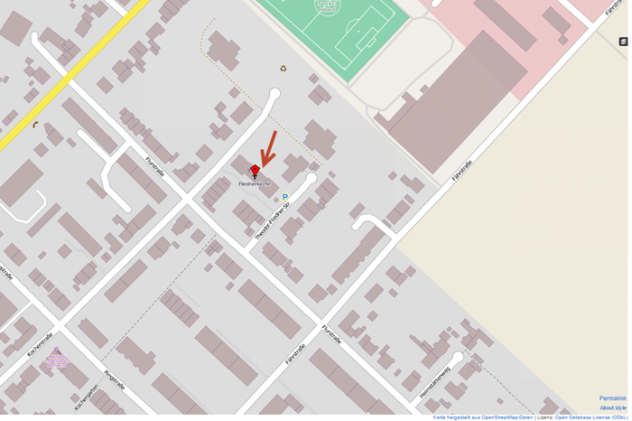 Lageplan Fliednerkirche